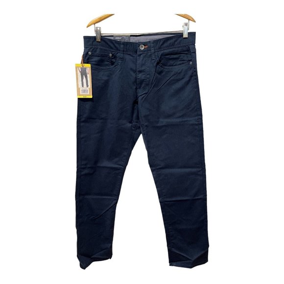 Mens Weatherproof Vintage Pants 32x30 The Journey Gray Flex Waist 5 Pocket - Picture 1 of 4